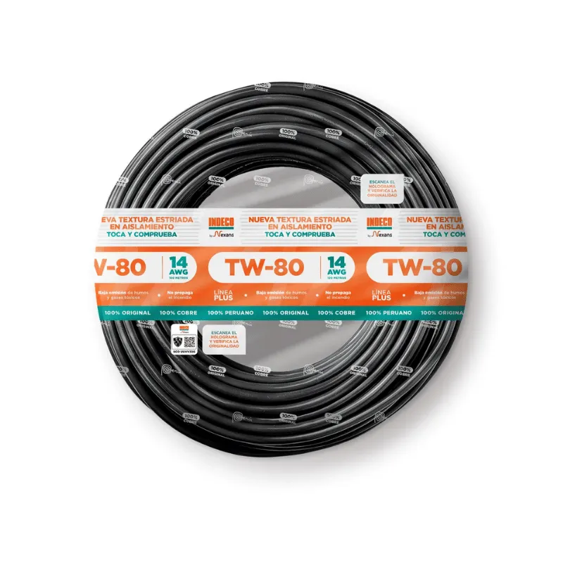 TW-80 14 AWG 450_750 V – Negro
